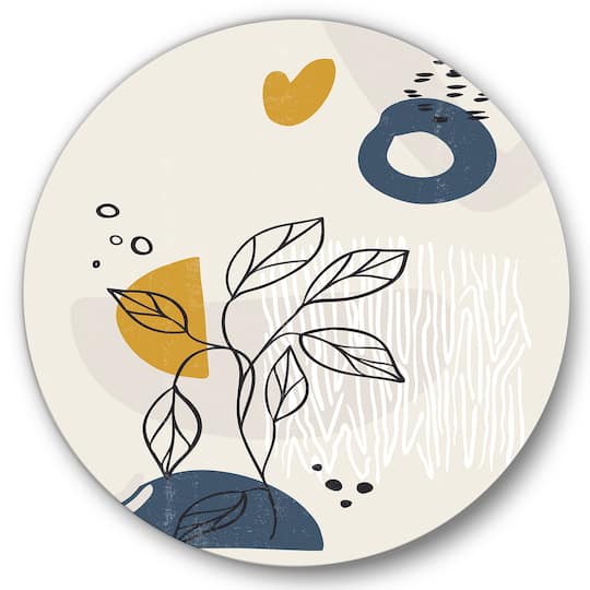 Designart - Vintage Boho Minimalistic Flowers II